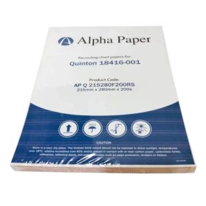 ECG Recording Paper – QUINTON 18416-001 – 215×280 mm