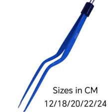 Curved Bipolar Forceps – Straight Tip – AHA