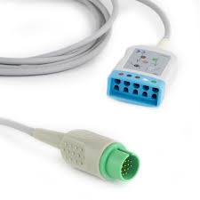 ECG Trunk Cable-Spacelab Monitor-17-Pin Shielded-5Lead