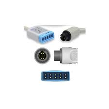 ECG Trunk Cable-Spacelab Monitor-6-Pin-5-Lead