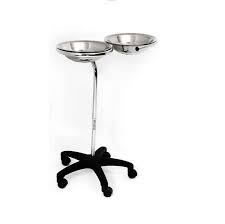 Double Medical Tray Stand